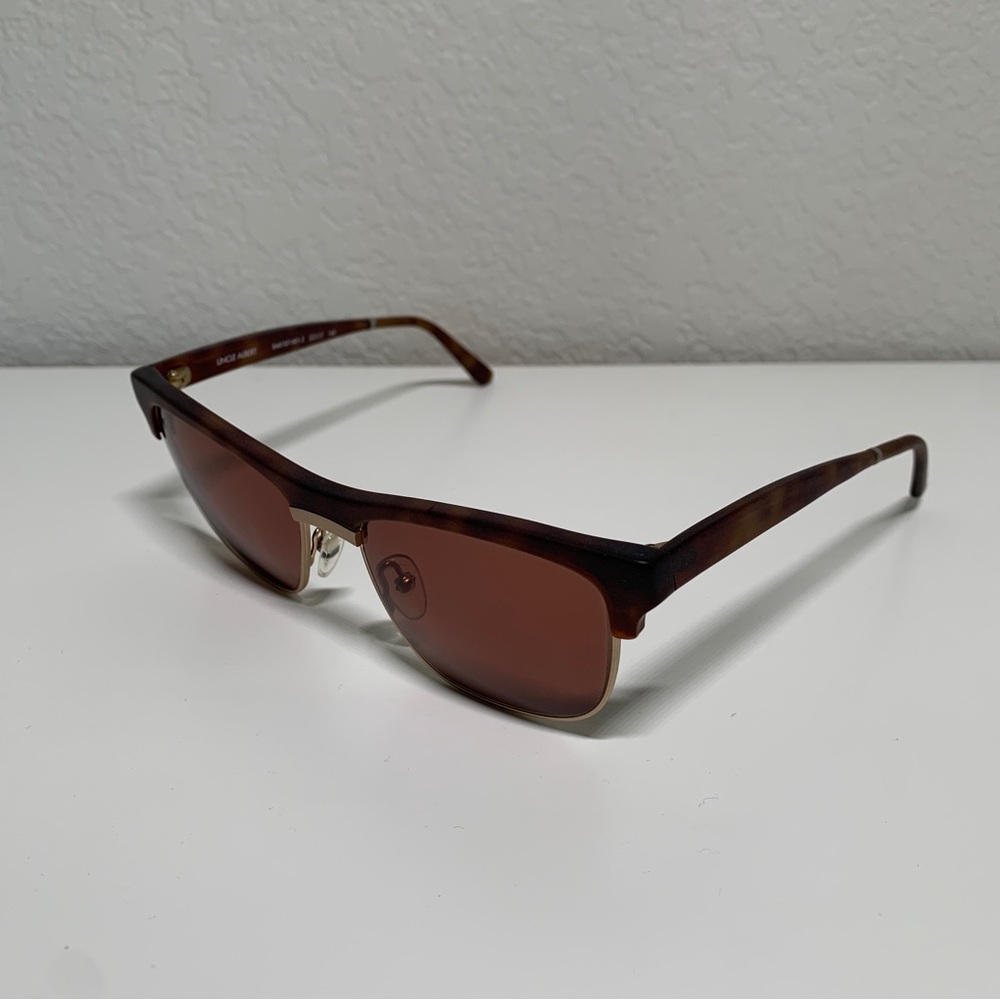 Smoke X Mirrors Uncle Albert Brown Tortoise Rectangular Sunglasses 53MM - NWT - Picture 3 of 7